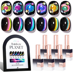 Double Rhythm gel polish color swatches display cohesive all-season color options.