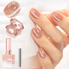 Double Rhythm cat eye magnet jelly polish with magnetic shimmer effect.