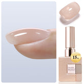 Double Rhythm Clear Gel Nail Polish 15ml apex-building and long-lasting nails