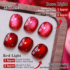 Double Rhythm dark cherry sheer gel offers translucent color and depth.