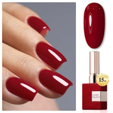 Double Rhythm Dark Red A1104 bottle closeup showing vibrant color and glossy finish.