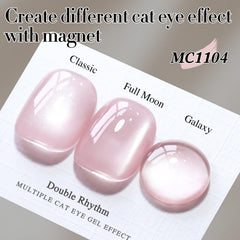 Double Rhythm gel jelly rosado nude translúcido para uñas elegantes.