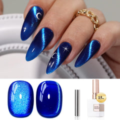 Double Rhythm esmalte gel ojos gato magnético para efecto magnetizado en tus uñas.