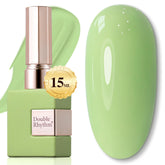 Double Rhythm Green A1409 bottle shows a pure sheer color for durable nails