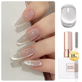 Double Rhythm gel uñas ojo de gato 15 ml muestra efecto magnético para uñas elegantes