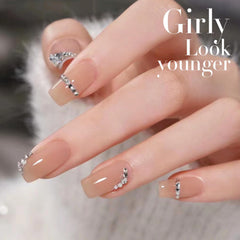 Double Rhythm Jelly Nude A1368 gel swatch showing translucent nude glow
