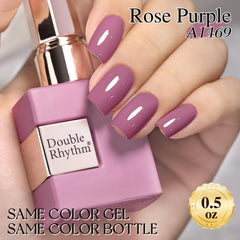 Double Rhythm Long-lasting gel polish with high-gloss finish.