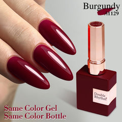 Double Rhythm nail art application close-up demonstrates smooth, beginner-friendly color transfer.