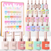 Double Rhythm pastel gel polish bottle close-up for at-home manicures.