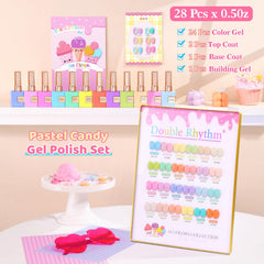 Double Rhythm pastel swatches displaying color options for designs.