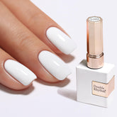 Double Rhythm pure sheer gel polish bottle close-up for salon-at-home shine