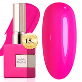 Double Rhythm pure sheer gel polish bottle 15ml, ideal for salon or home manicures.