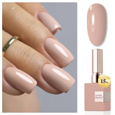 Double Rhythm pure sheer nude gel bottle ready for salon-style color.