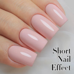 Double Rhythm sheer color gel polish on swatch for natural-looking, long-lasting nails.