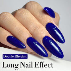 Double Rhythm top coat bottle delivering a high-gloss finish.