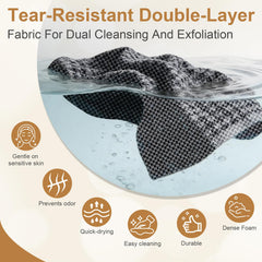 DOUNIU Blissal hexagon-weave texture lifts dirt for smoother, refreshed-looking skin