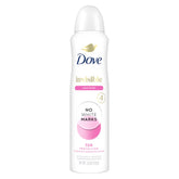 Dove Advanced Care Clear Finish desodorante en aerosol con acabado invisible y protección diaria.