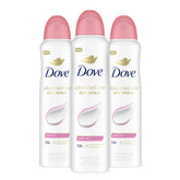 Dove Advanced Care Powder Soft spray pack shot highlighting design and comforting scent