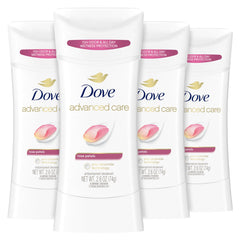 Dove Advanced Care Rose Petals stick pack for soft, protected underarms.