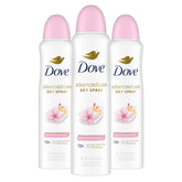 Dove Advanced Care Sakura Blossom & Yuzu dry spray mist for quick, long-lasting freshness.