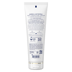 Aplicación de Dove Amino Curl Cream para rizos, peinado diario