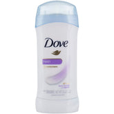 Dove antitranspirante fresco en botella de 76 ml con protección de 24 horas.
