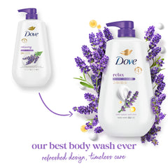 Dove Aroma Lavanda-Chamomila, fragancia relajante que calma los sentidos.