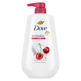 Dove gel de ducha Revitalizante con cereza y chía, piel suave.