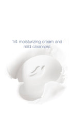 Dove moisturizing bar close-up reveals creamy lather