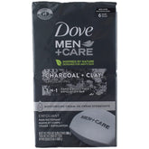 Jabón Dove Men+Care Elements carbón y arcilla para limpieza profunda del cuerpo y la cara.