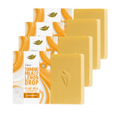 Dove barra limpiadora con leche vegetal y cúrcuma, textura cremosa para piel suave