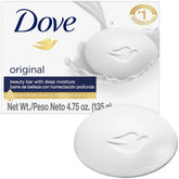 Dove Original Barra Belleza frente, hidratante que deja piel suave