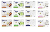 Inside-box view of Dove Beauty Bar Variety Pack with four scents for daily cleansing