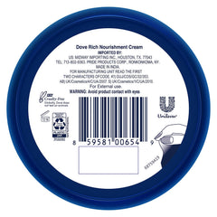 Dove Body Love crema Nutritiva para manos, uso suave que suaviza las manos secas.
