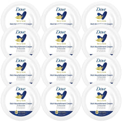 Dove Body Love crema nutritiva en envase de 75 ml, ideal para hidratación rápida.