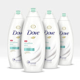 Dove body wash sensitive skin bottle front for daily gentle cleansing