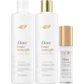Dove Bond Strength Shampoo bottle with rich lather supporting bond repair