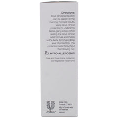 Dove Clinial Original Clean deodorant in-use underarm for long-lasting protection.