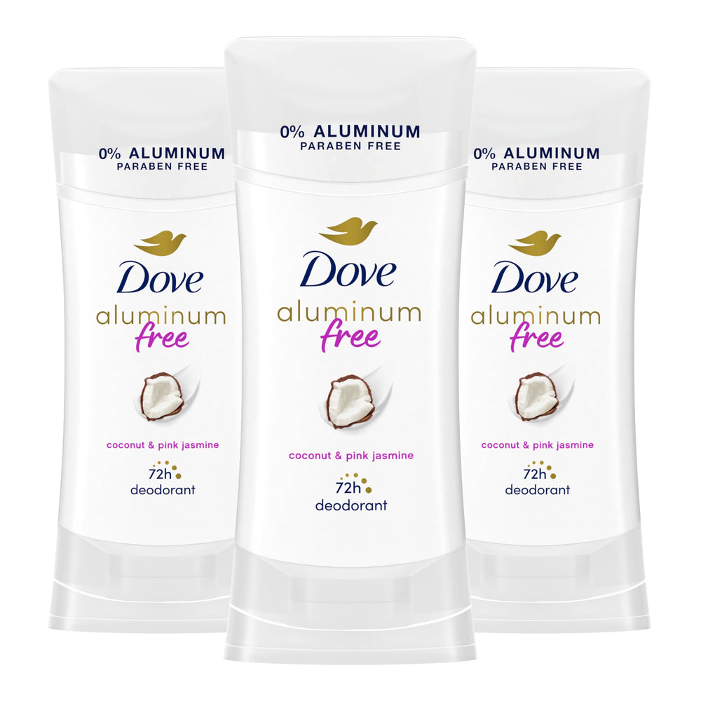 Dove coconut pink jasmine deodorant stick with refreshing daily fragrance