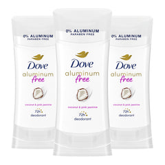 Dove coconut pink jasmine deodorant stick with refreshing daily fragrance