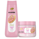 Dove Crumbl Confetti Cake body wash bottle in 20 oz for daily nourishment and soft skin.