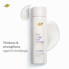 Dove Density Boost texture closeup of creamy conditioner for daily use.