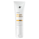 Dove Derma Scalp Conditioner bottle pour showing dandruff relief and scalp care