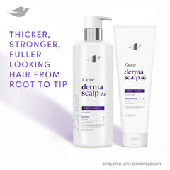 Dove Derma Scalp Density Boost serum application on scalp.