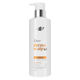 Dove Derma Scalp Shampoo bottle for dandruff relief and soothing scalp.