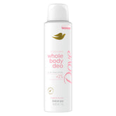 Dove desodorante corporal Frambuesa-Rosa en botella, aroma refrescante para todo el día