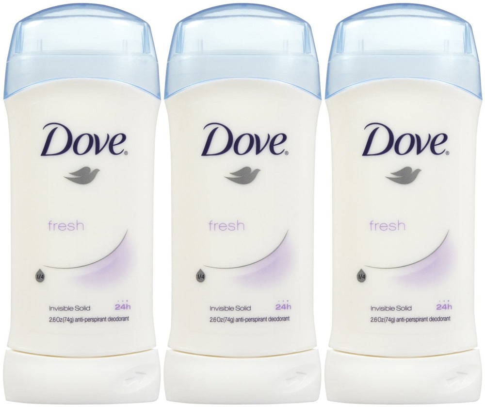 Desodorante Dove Invisible en barra fresca, acabado discreto y frescura duradera.