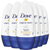 Dove Desodorante Roll-On Original Limpio en botella, protección 24H y suavidad en la piel.