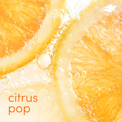 Notas cítricas de limón y lima en Dove Citrus Pop para un aroma vivaz.