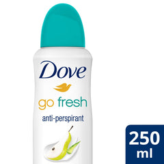 Dove envase en aerosol, diseño compacto para llevar.